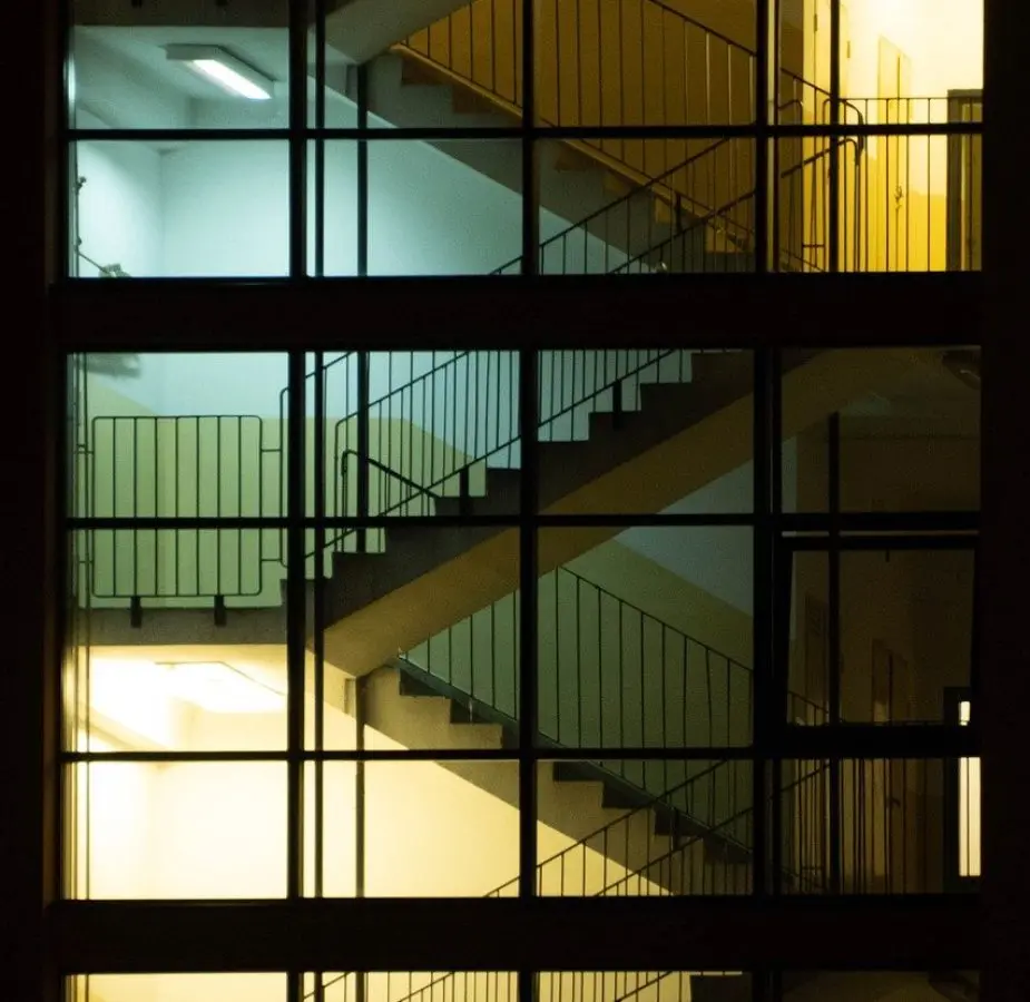 Stairs in a building representing teaching.